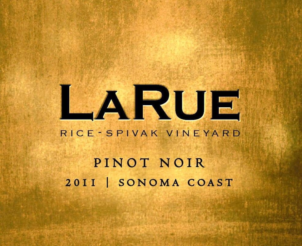 LaRue Rice Spivak Vineyard Pinot Noir 2011 Front Label