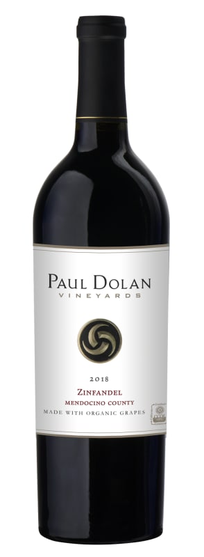 Paul Dolan Vineyards Organically Grown Zinfandel 2018 Front Bottle Shot