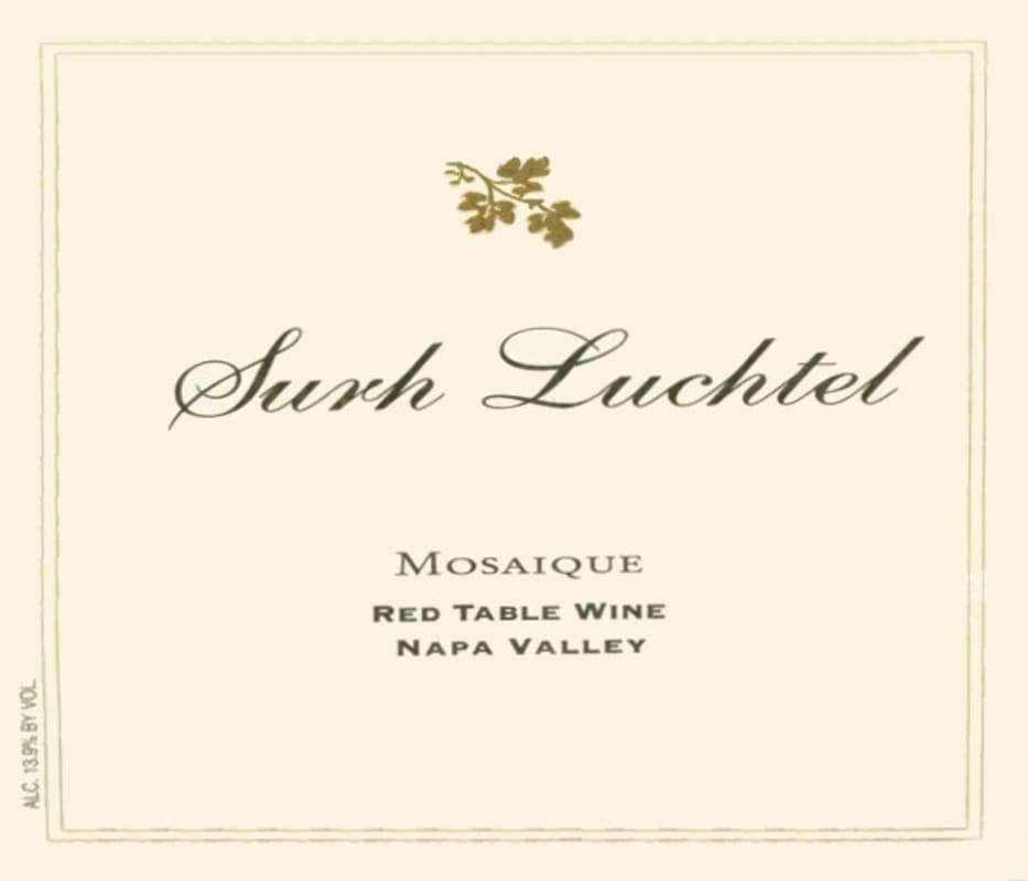 Surh-Luchtel Cellars Mosaique Red 2003 Front Label
