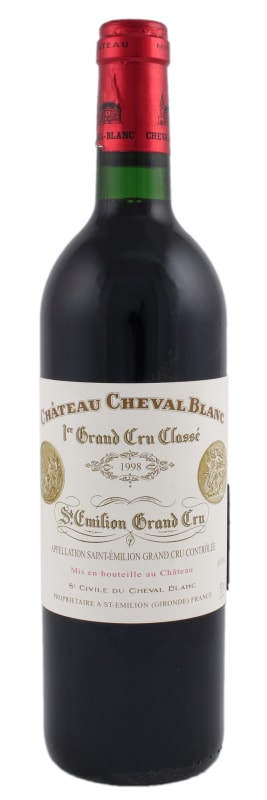 Chateau Cheval Blanc 1998 Front Bottle Shot