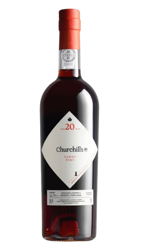Churchill's 20 Year Old Tawny Port Front Bottle Shot
