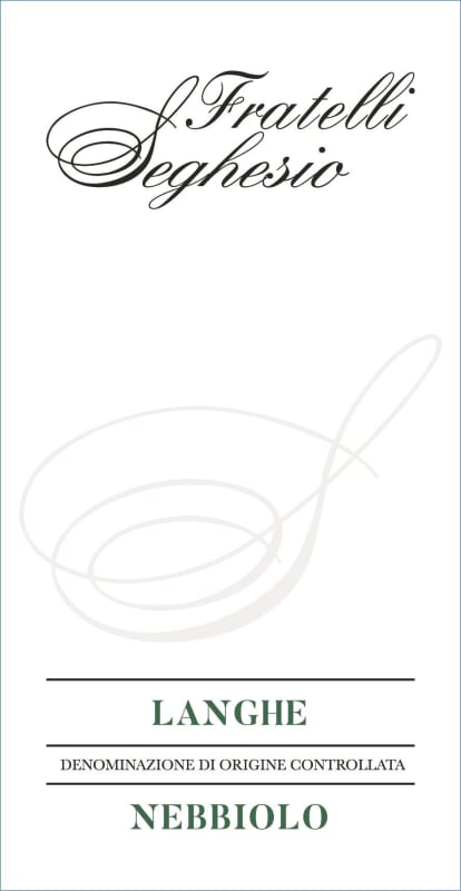 Fratelli Seghesio Langhe Nebbiolo 2023 Front Label
