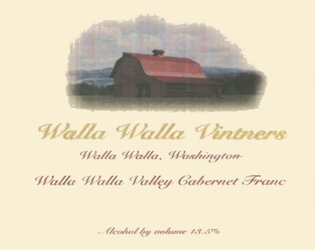 Walla Walla Vintners Cabernet Franc 2005 Front Label
