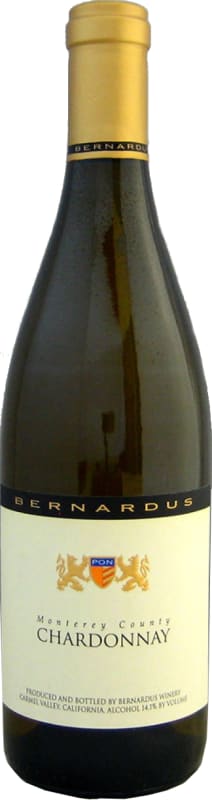 Bernardus Monterey County Chardonnay 2015 Front Bottle Shot