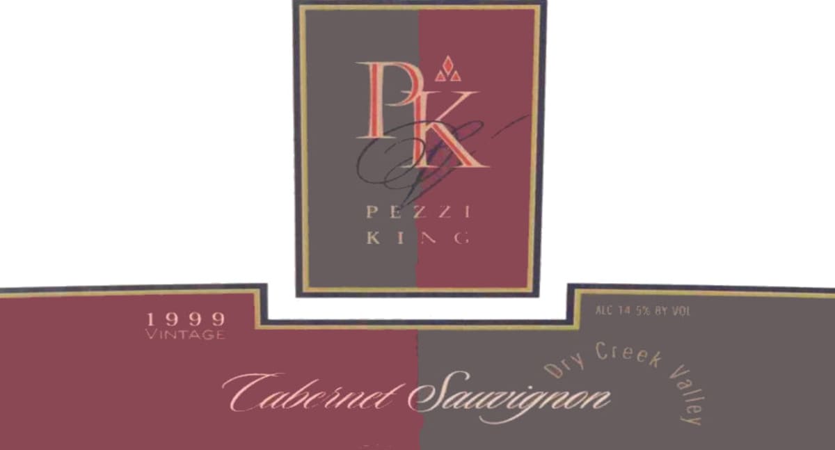 Pezzi King Dry Creek Valley Cabernet Sauvignon 1999 Front Label