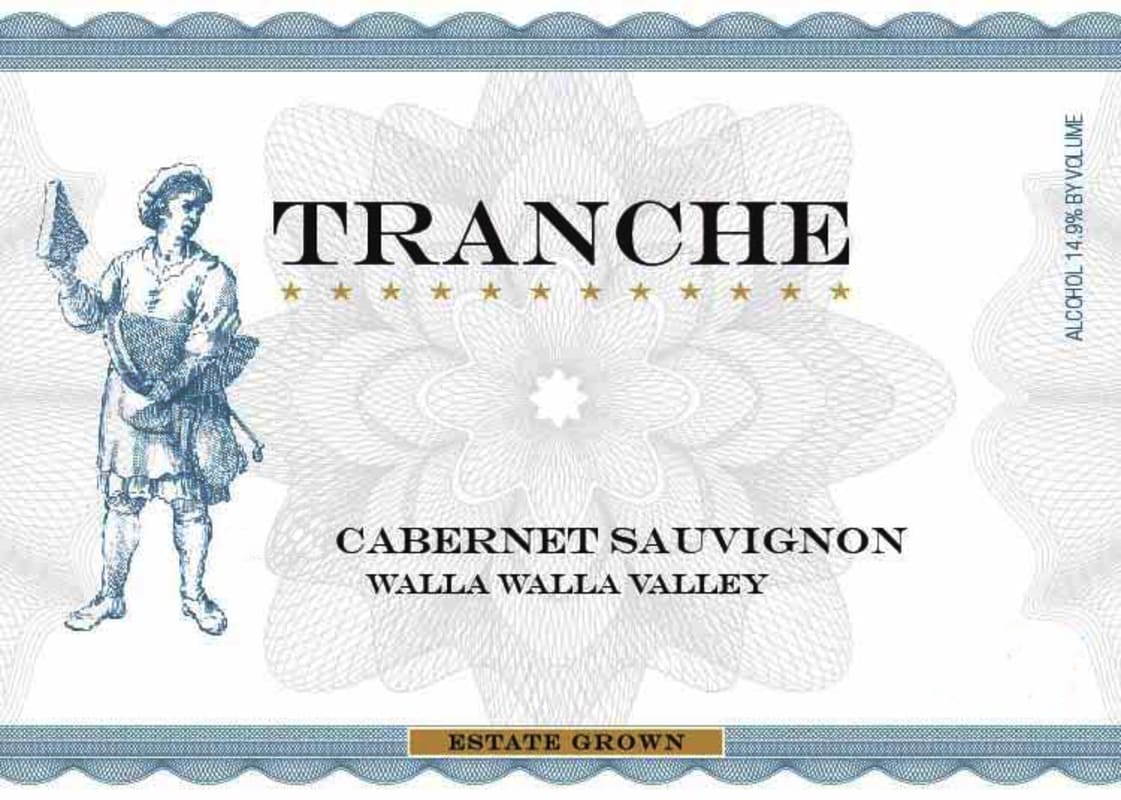 Tranche Cellars Cabernet Sauvignon 2012 Front Label