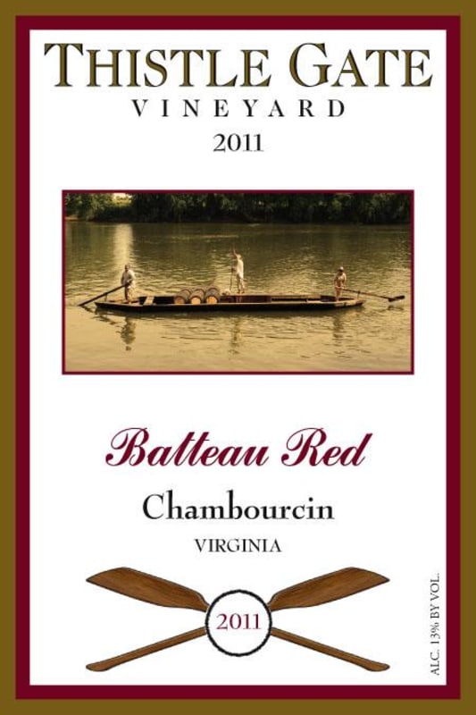 Thistle Gate Vineyard Batteau Red 2011 Front Label