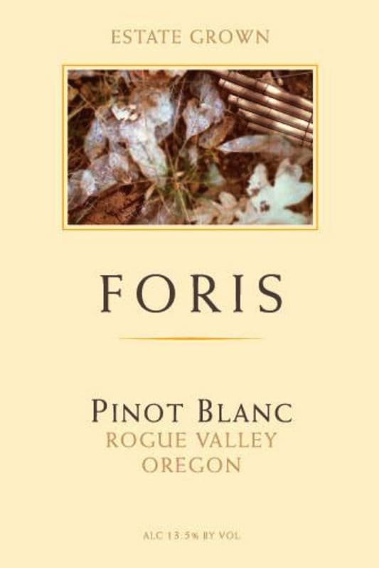 Foris Pinot Blanc 2010 Front Label