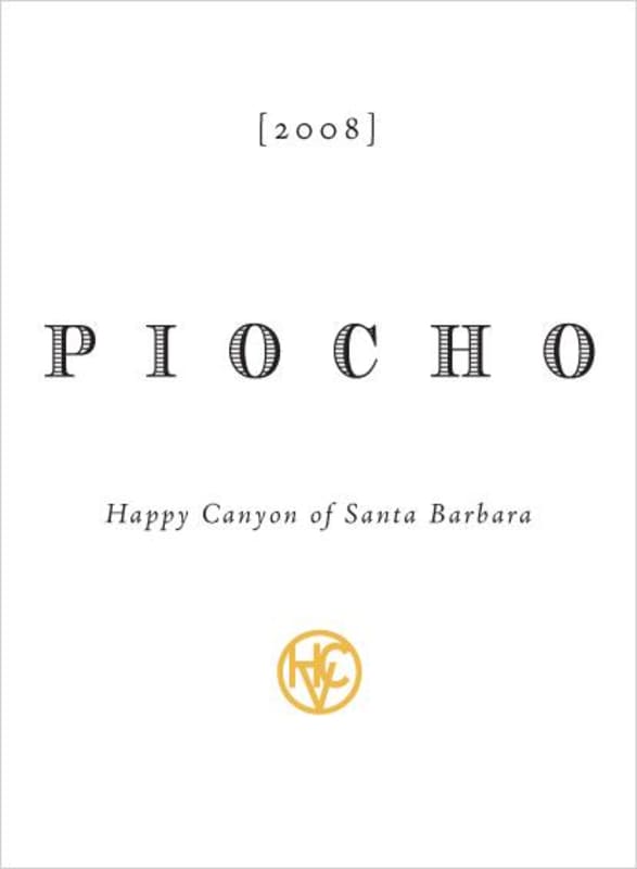 Happy Canyon Vineyards Piocho 2008 Front Label