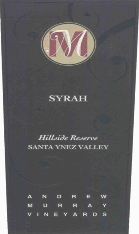 Andrew Murray Hillside Reserve Syrah 2005 Front Label