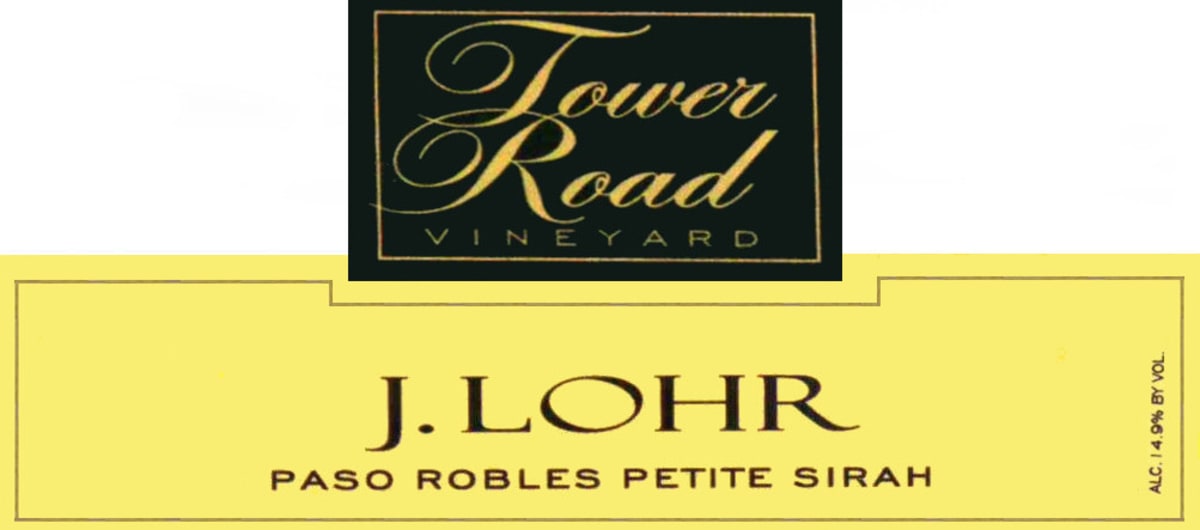 J. Lohr Tower Road Petite Sirah 2007 Front Label