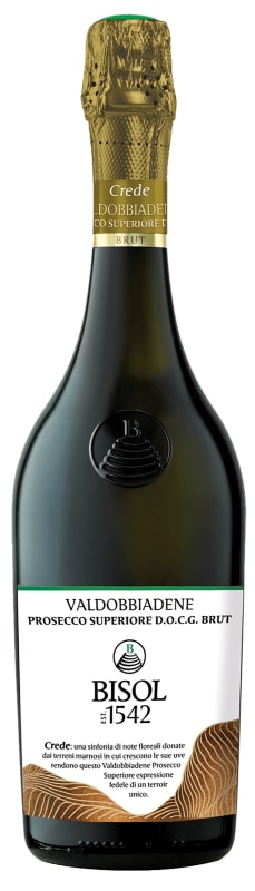 Bisol Crede Prosecco Superiore 2023 Front Bottle Shot