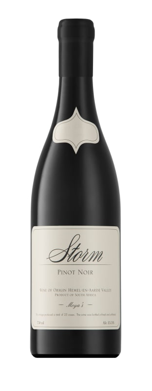 Storm Moya's Pinot Noir 2014 Front Bottle Shot