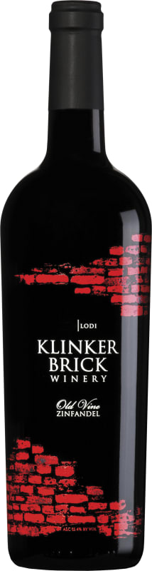 Klinker Brick Old Vine Zinfandel 2020 Front Bottle Shot