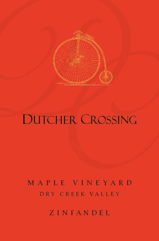 Dutcher Crossing Winery Maple Vineyard Zinfandel 2015 Front Label