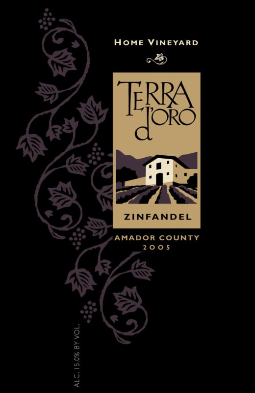 Terra d'Oro Home Vineyard Zinfandel 2005 Front Label