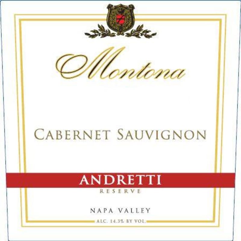 Andretti Montona Reserve Cabernet Sauvignon 2014 Front Label