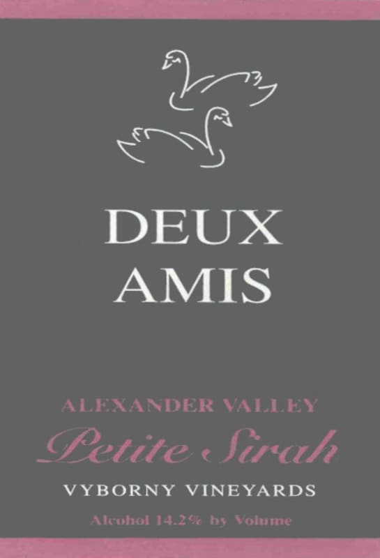 Deux Amis Vyborny Vineyard Petite Sirah 2005 Front Label
