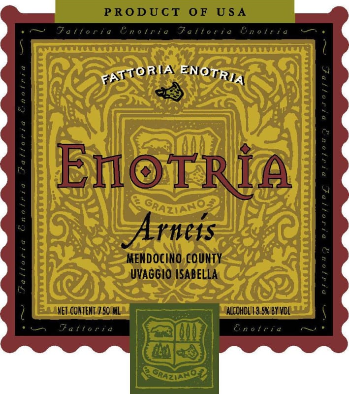 Graziano Enotria Arneis 2013 Front Label