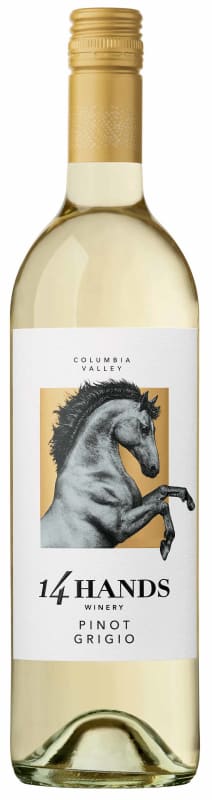 14 Hands Pinot Grigio 2020 Front Bottle Shot