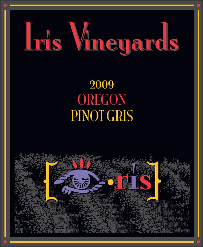 Iris Vineyards Pinot Gris 2009 Front Label