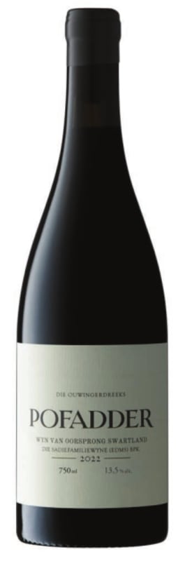 Sadie Family Pofadder Cinsault 2022 Front Bottle Shot