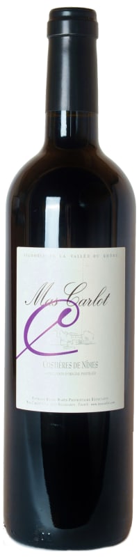 Mas Carlot Costieres de Nimes Rouge 2015 Front Bottle Shot