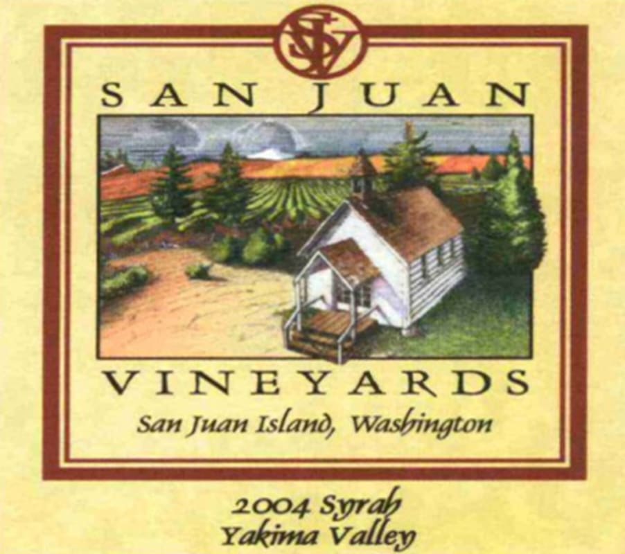 San Juan Vineyards Syrah 2004 Front Label