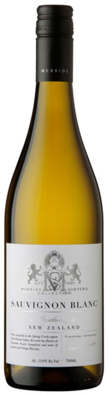 McBride Sisters Marlborough Sauvignon Blanc 2017 Front Bottle Shot