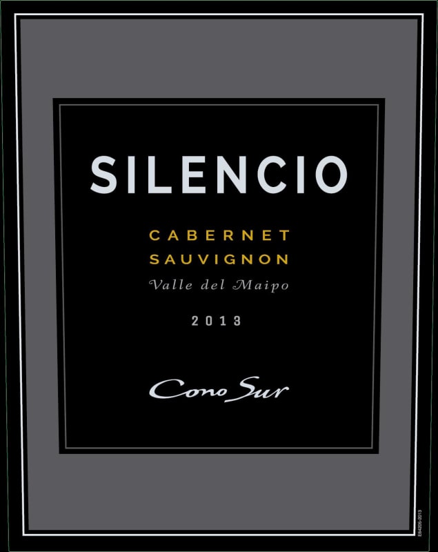 Cono Sur Silencio Cabernet Sauvignon 2013 Front Label