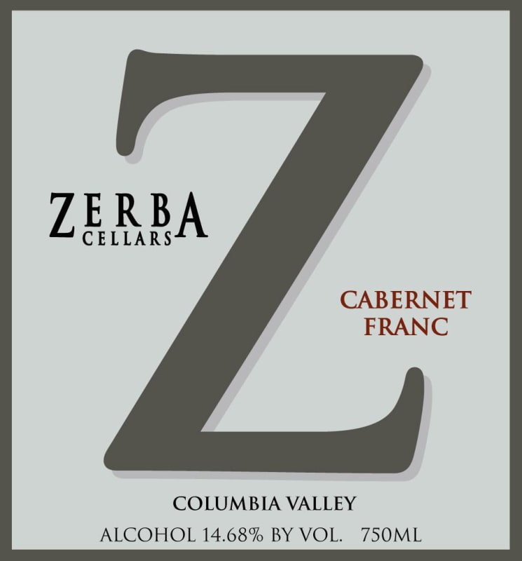 Zerba Cellars Cabernet Franc 2014 Front Label
