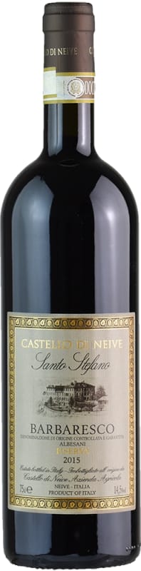 Castello di Neive Barbaresco Santo Stefano Riserva 2015 Front Bottle Shot
