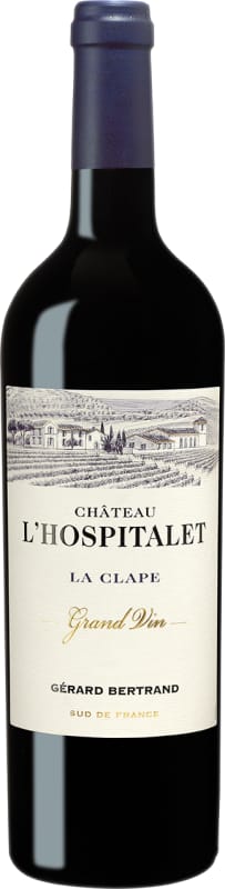 Chateau L'Hospitalet La Clape Grand Vin Rouge 2014 Front Bottle Shot