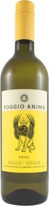 Poggio Anima Uriel Grillo 2023 Front Bottle Shot