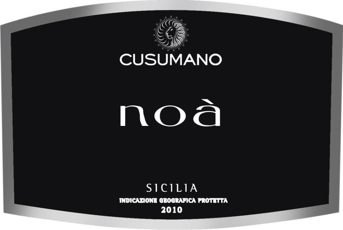 Cusumano Sicilia Noa 2010 Front Label
