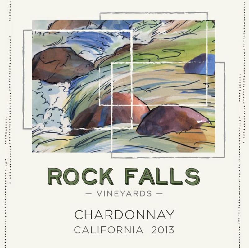 Rock Falls Vineyards Chardonnay 2013 Front Label