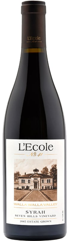 L'Ecole 41 Seven Hills Vineyard Estate Syrah 2015 Front Bottle Shot
