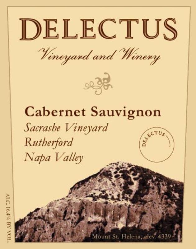Delectus Sacrashe Vineyard Cabernet Sauvignon 2007 Front Label