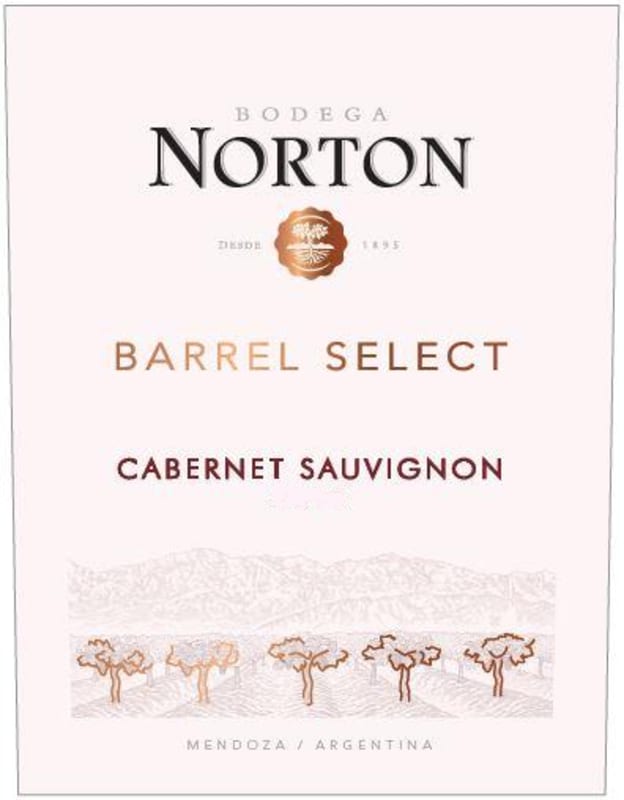 Bodega Norton Barrel Select Cabernet Sauvignon 2020 Front Label