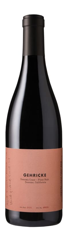 Gehricke Sonoma Coast Pinot Noir 2018 Front Bottle Shot