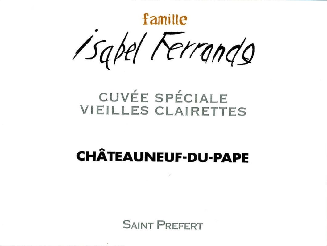 Famille Ferrando Chateauneuf-du-Pape Blanc Vieilles Clairettes (1.5 Liter Magnum) 2021 Front Label