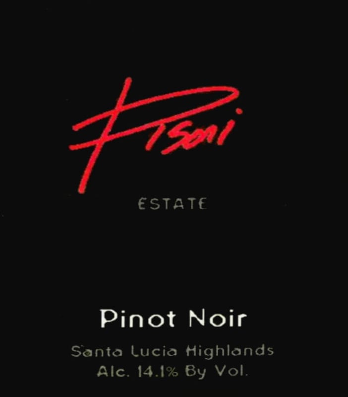 Pisoni Vineyards Estate Pinot Noir 1999 Front Label