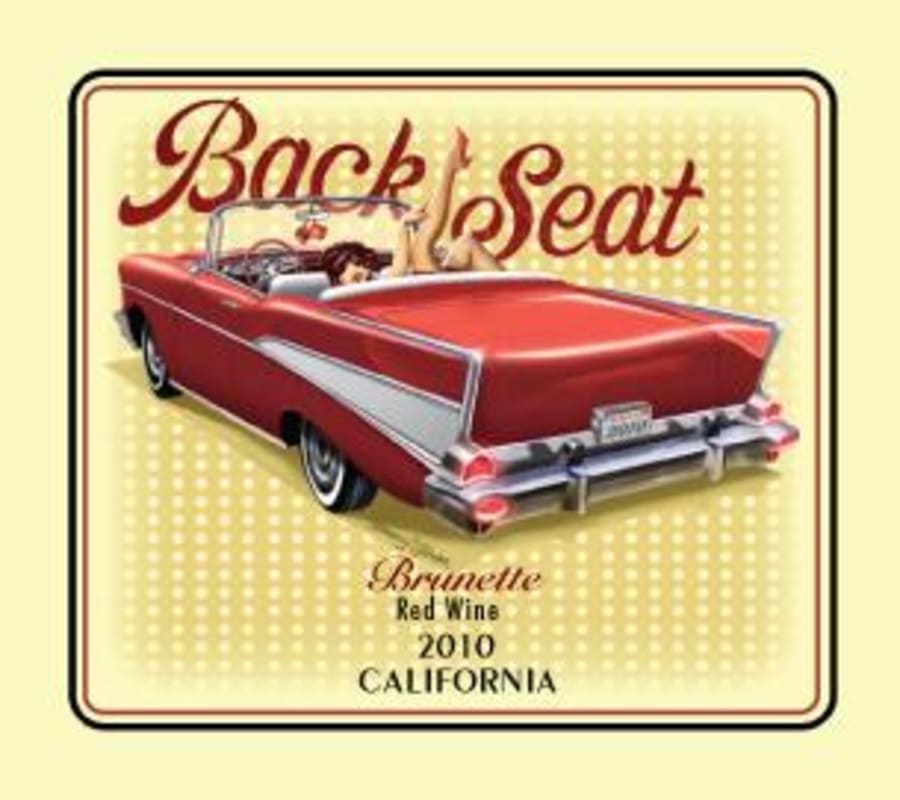 Coquelicot Estate Vineyard Back Seat Brunette 2010 Front Label
