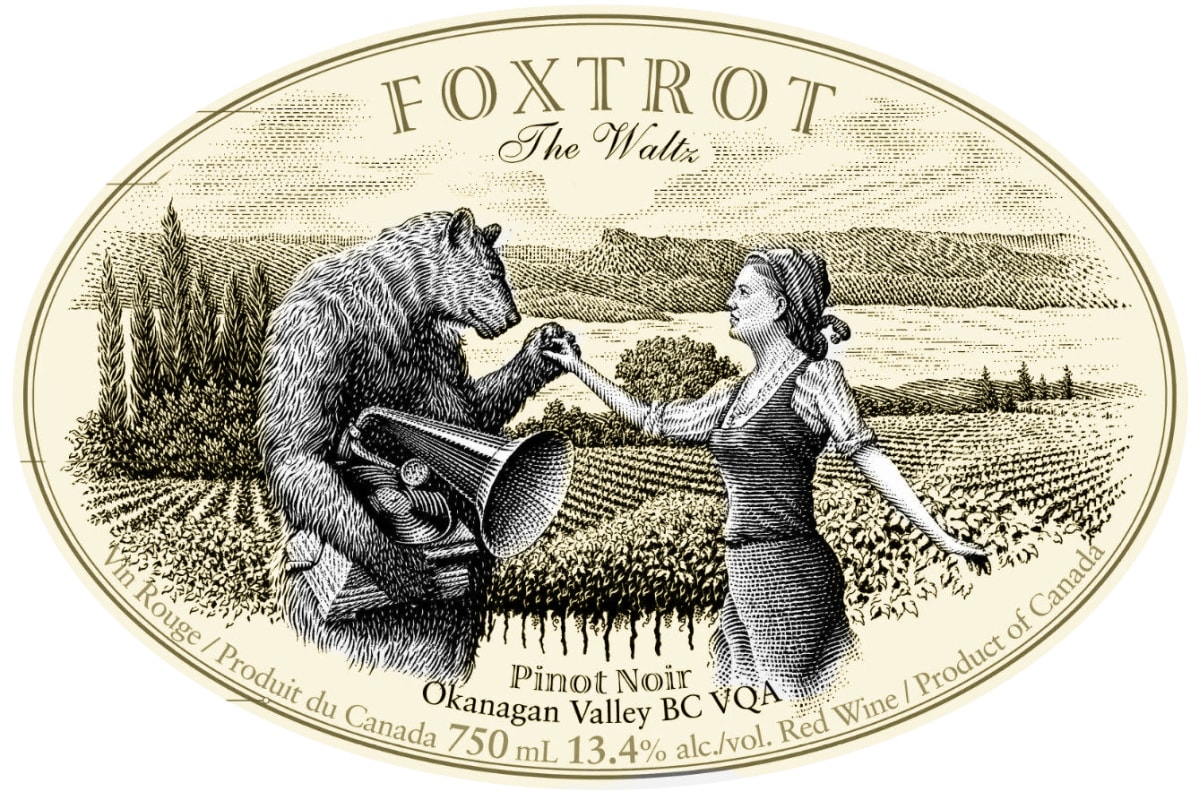 Foxtrot Vineyards The Waltz Pinot Noir 2016 Front Label
