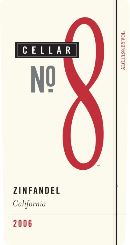 Cellar No. 8 Zinfandel 2006 Front Label