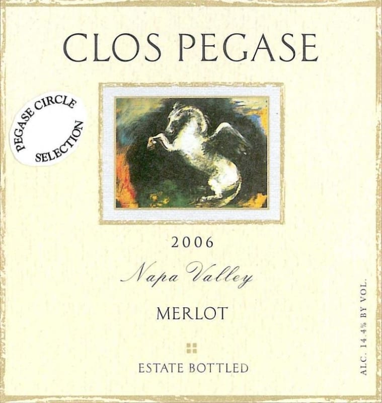 Clos Pegase Napa Valley Merlot 2006 Front Label