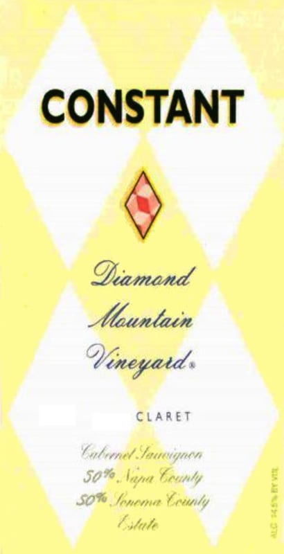 Constant Diamond Mountain Vineyard Claret 2012 Front Label
