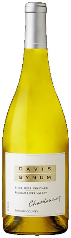 Davis Bynum River West Vineyard Chardonnay 2018 Front Bottle Shot