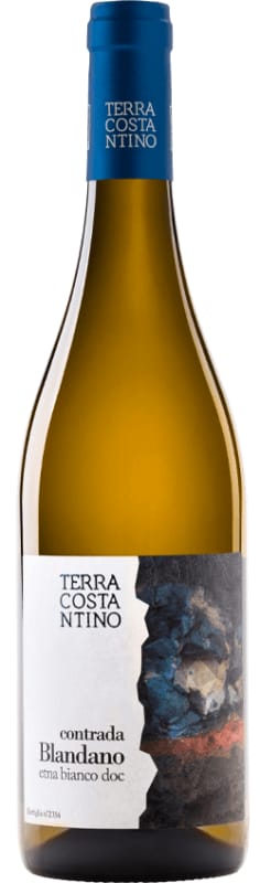 Terra Costantino Contrada Blandano Etna Bianco 2021 Front Bottle Shot