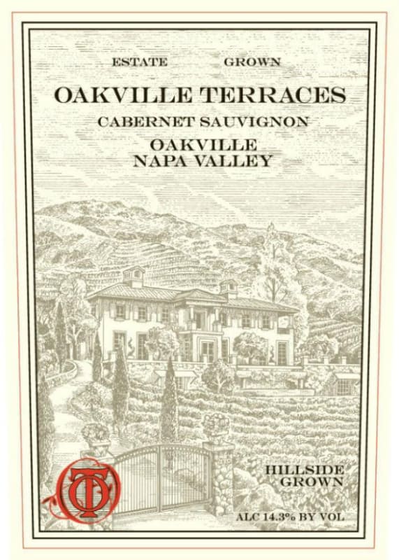 Oakville Terraces Hillside Grown Cabernet Sauvignon 2008 Front Label